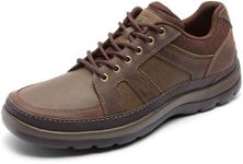 ROCKPORT Men's Get Your Kicks Mudguard Blucher, Dark Brown Leather, 11 US