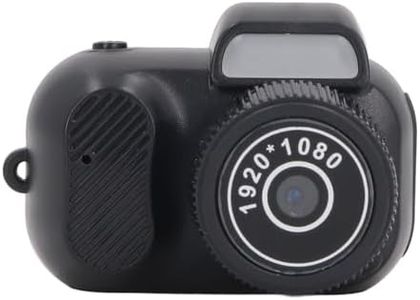 Mini Cámara Digital, 1080P HD 2MP Mini Cámara Compacta para Pulgares con Vista Amplia de 160°, Pantalla a Color, Interfaz Micro USB, Colgante Antipérdida, para Regalos de Niños