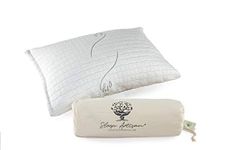 Sleep Artisan Latex Sleeping Pillow - Natural Talalay Latex Pillow w/Washable Cover, Luxury Adjustable Loft Latex Sleeping Pillow for Back Support & Neck Pain Relief - Handmade in USA, Standard Size