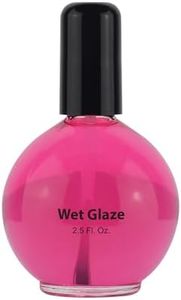 Pro Nail Wet Glaze - Clear Quick Top Coat Dry Nail Polish Professional salon size. 2.5 Oz