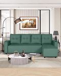 Trevi | Topaz | Upholstered L Shaped Sectional Sofa 5 Seater | Right Aglined in Imperial Green Colour | 3 Year Warranty