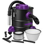 VANPORE 5.2 Gallon Ash Vacuum Cleaner with 1200W Powerful Suction, Ash Vac Collector with Wheeled Base for Fireplaces, Pellet Stoves, Wood Stove, Log Burner, Grills, Pizza Ovens, Fire Pits