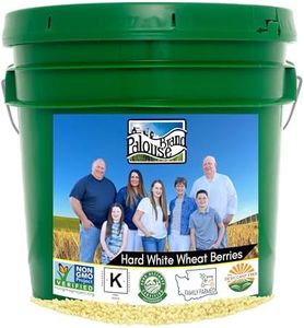 Hard White Wheat Berries | 25 LBS | Emergency Food Storage Bucket | Non-GMO | Grown on Our Family Farm | Bulk