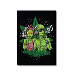 SIGN EVER 300GSM Paper Large Size Smoking Trippy Posters for Wall Home Bedroom Living Room (Multicolor, L x H - 12.00 X 18.00 Inches)