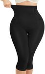 Nebility Compression Leggings for Women Seamless Shapewear Butt Lifting Panties Waist Trainer Tummy Control Thigh Body Shaper(2XL, Black)