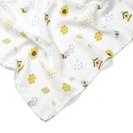 AKIKO HOME Organic Baby Swaddles, Highly Absorbent, Lint Free, Chemical Free, Lightweight (1, Beehive)