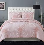 Christian Siriano Comforter Set King, Blush