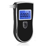 SIMMANS Professional Breathalyzer Alcohol Tester Digital Display High Accuracy Semiconductor Sensor Breath Tester Police Grade & Fast Result Alcohol Tester with 5 Mouthpieces (Model S-40)