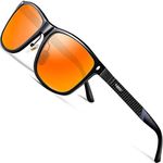 ATTCL Men's Driving Polarized Sunglasses Al-Mg Metal Frame Ultra Light 7001 Red