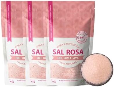 Sal Rosa del Himalaya 100% Natural Sazonar y Cocinar Sin Refinar Sin Aditivos - Sal Rosa del Himalaya Fina 3Kg