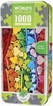 MasterPieces 1000 Piece Jigsaw Puzzle with Collectible Tin Case - Rainbow Candy - 11.25"x16.75"