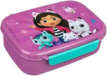 Scooli Lunch Box for Children with Removable Insert - Gabby's Dollhouse - Nursery Lunch Box - Sandwich Box School - Lunch Box Made of Plastic BPA Free - Sandwich Box - Lunch Box - Lunch Box