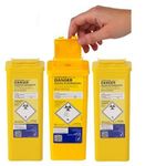 3x Sharpsguard Sharps Bin 0.5 litre - Yellow (Multi Pack)