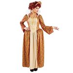 Fun Shack Tudor Dress Women, Medieval Queen Costume Women, Royal Costume Adult, Medieval Dress for Women, Tudor Dresses XX-Large