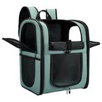 Apollo walker Pet Carrier Backpack for 4-15lb Cats and Dogs, Puppies, Two-Sided Entry, Safety Features and Cushion Back Support for Travel, Hiking, Outdoor Use (Blue)