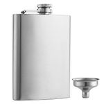 YWQ Solid Flasks Stainless Steel Flask & Funnel Set, 8 oz