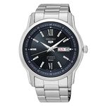 Seiko Stainless Steel Analog Blue Dial Men's Watch-Snkp17K1