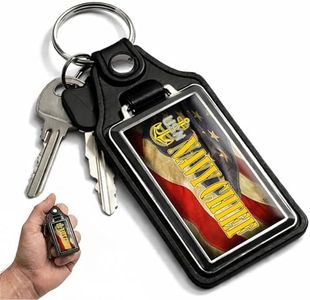 Brotherhood United States Chief Flowing Flag Keychain Key Holder Key Ring For Men Heavy Duty Car Keyring For Men and Women