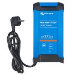 Victron Energy Blue Smart IP22 Smart Car Battery Charger 12V 30A, Trickle Charger, Float Charger and Desulfator for Motorcycle, ATV, RV, Lithium and Deep Cycle Batteries, CEE 7/7, 3 outputs