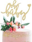 Merry Expressions "Oh Baby", Gold Oh Baby Cake Topper, Baby Shower Cake Topper Girl, Gender Reveal Cake Topper, Baby Reveal, Boho Baby Shower Decorations