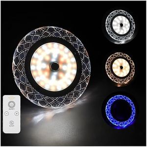 Kriogor 3PCS 12v Luces interiores Led, 600LM 12V Lámparas LED, 81 LED luces LED de interior para coche, Luz LED 12v Camper Luces LED Caravana Interior para Van RV Motorhome Furgoneta 3 Colors