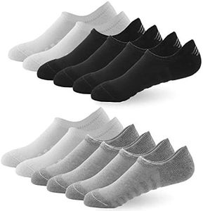 Budermmy Lot de 6 paires Chaussettes Basses pour Femme Chaussette Hommes Invisible Socquettes Antiglisse de Sport (FR/ES, Numérique, 40, 44, Taille normale, Taille normale, Mixte)