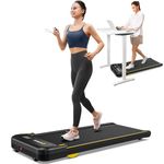 UREVO Treadmill with Double Shock Absorption, Compact Design Walking pad with Remote Control and LED Display, Portable Under Desk Treadmill for Home/Office