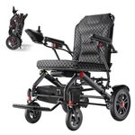 HomyKing 19KG Lightweight Electric Wheelchair for Adults, Removable 20Ah Lithium Battery, 15.5 Miles Range, Foldsble Compact Powerchair for Seniors, 250W Power, Travel Transit