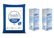 Diabliss Diabetic Friendly Sugar 10 kg Bag - Herbal Water for Blood Glucose Management 500ml Bottle pack of 2