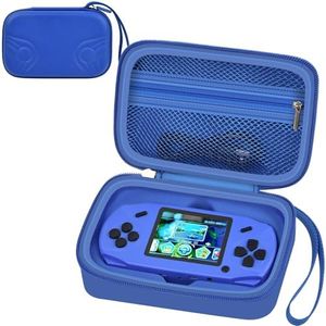 Travel Carrying Case Compatible with Beijue 16 Bit Handheld Games, Kids Video Games Storage Holder, Portable Electronic Game Player Organizer with Mesh Pocket for Console Accessories - Box Only