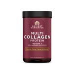 Ancient Nutrition Multi Collagen Protein Powder - Chocolate, Formulated by Dr. Josh Axe, 4 Sources, 5 Types of Collagen 298 Grams