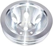 A-Team Performance - Double-Groove Aluminum Long Water Pump Pulley - Compatible with Small Block Chevrolet 262 302 400