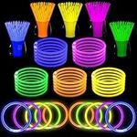 Playsheek Glow Sticks 400pk - 8” Gl
