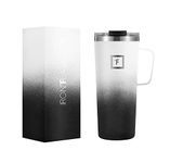 IRON °FLASK Grip Coffee Mug - 24 Oz, Leak Proof, Vacuum Insulated Stainless Steel Bottle, Double Walled, Thermo Travel, Hot Cold, Water Metal Canteen