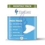 50 x Incontinence Pads Men with Adhesive Backsheet | Provides High Absorption and Anti Leak | Size 26 x 18 cm | Men Bladder Leak Pads | Mens Incontinence Pads | (2 Packs of 25)