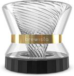 Brewista Tornado Duo Pour Over Coffee Dripper, Double Wall Glass, Use with #1 Coffee Filters (2-4 Cups)