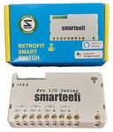 Smarteefi WiFi 4 Node Smart Switch (PRO-IO-SERIES), Retrofit Smart Switch supports INVERTER + MAINS together with seprate IO channels, Compatible with Alexa and Google Home (PRO-IO-SERIES, 4 Node)