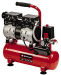 Einhell 6L Silent Air Compressor - 8 Bar, 116 PSI, 550W Oil-Free Service-Free Motor, 240V, Pressure Reducer, Safety Valve - TE-AC 6 Small Compressed Air Pump For Workshops, 3 Year Warranty