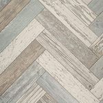 Retro Wood Style Effect Cosmic Vinyl Flooring 2.5mm Realistic Foam Backed Lino R10 Slip Resistant (5m x 3m / 16ft 4" x 9ft 10", Reclaimed Parquet)