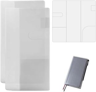 MAXIN Clear Cover for Hobonichi Weeks Planner,8.18 x 7.75 Inches,Transparent PVC Note Protectors for Travel Diaries(2-Pack)