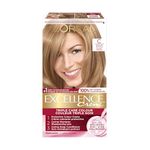 L'Oréal Paris Excellence Crème Hair Dye with Hyaluronic Acid, Medium Blonde C, Hair Color for Women, 100% Grey Coverage, Long Lasting Rich Colour, Hair Dye Kit, 1EA