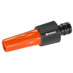 Gardena Professional system sprayer: garden sprayer with large flow rate, continuously adjustable, brass nozzle, suitable for 19 mm (3/4 inch) hoses (2818-20), Black/Orange
