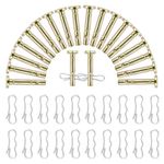 Apeso 20 Sets Shear Pins and Cotters Pins for Snowblower, Snow Blower Replacement Parts Compatible with MTD Craftsman Cub Cadet Troy Bilt 2-Stage 3-Stage Snowblowers, Snow Thrower, Lawn Tractor