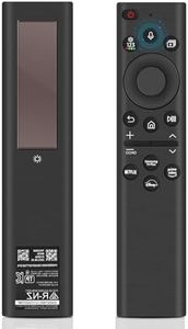 BN59-01385A Replacement remote control for Samsung, universal solar voice remote control for Samsung Smart TVs with 4 shortcut buttons, compatible with The Frame Neo QLED, Crystal UHD series TVs