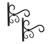 CRAFTCASTLE Metal Plant Hanger Wall Hanging Plant Hook for Bird Feeders Planters Lanterns Wind Chimes Hanging Baskets Ornaments String Lights Indoor Outdoor Balcony etc (Pack of 2)