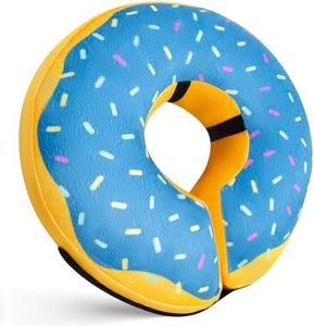 Katoggy Inflatable Dog Cone Collar for Dogs After Surgery, Soft Adjustable Blow up Donut Dog E-Collar for Small Medium Large Dog and Cats