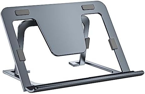 Tablet Stand Adjustable & Foldable, Slim Portable Aluminium Tablet Holder for Desk, Compatible with iPad Pro/Air/Mini, Samsung Tab, Surface Pro, Kindle Fire (7-13") (Gray)