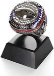 Decade Awards LLC Fantasy Football Champion Ring Trophy - Gunmetal - Black Chrome Finish (Gunmetal)