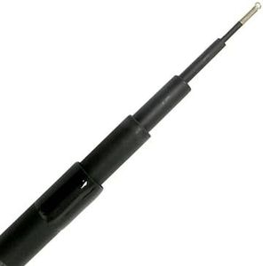 BestNest Black Fiberglass Telescoping Kite Pole, 13 ft – Flexible Wind-Resistant Jackite Pole with Metal Line Winder Clips, Collapsible to 45.5 in