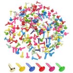 100 PCS Paper Fasteners Split Pins Multicolor Split Pins Round Scrapbooking Split Pins Scrapbooking Brads Split Pin for Paper Craft DIY Stamping Scrapbook Office Household Supplies (Mixed Color)